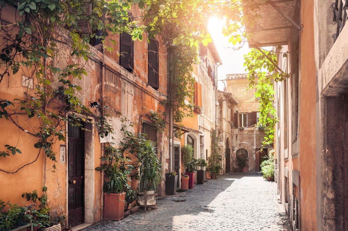 Trastevere district (Rome, Italy)